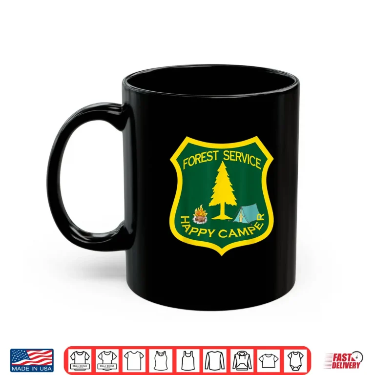Mug Forest Service Happy Camper Forester Forestry Major Shirt