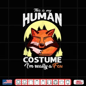 Design Fox Wildlife Ranger Forester Funny Costume Shirt