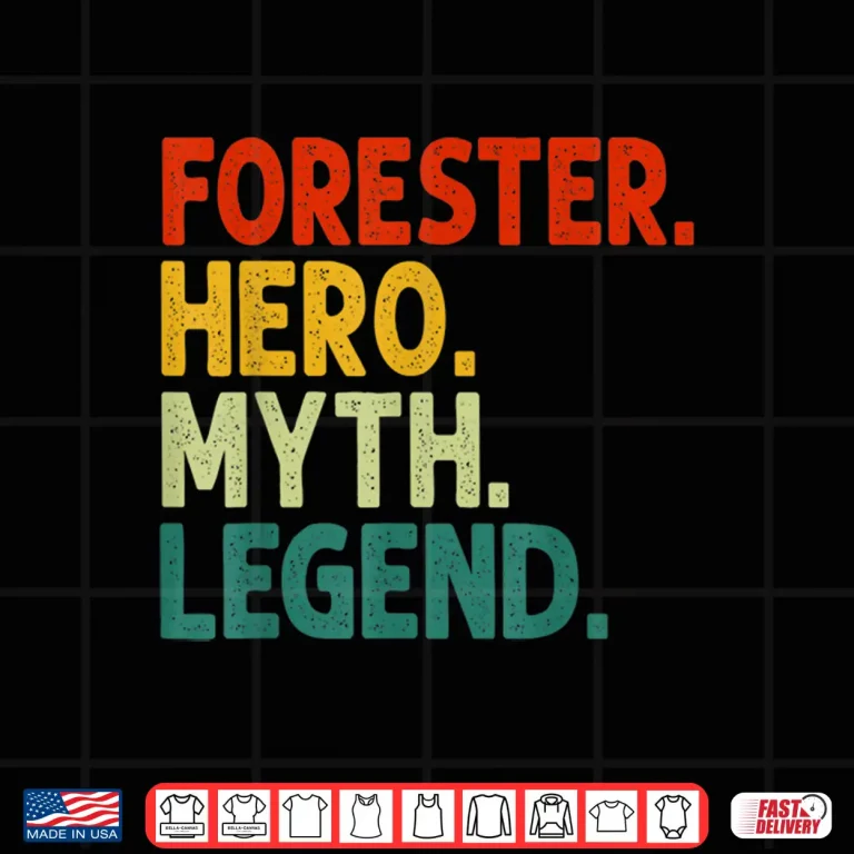 Design Forester Hero Myth Legend Vintage Professional Graphic Shirt