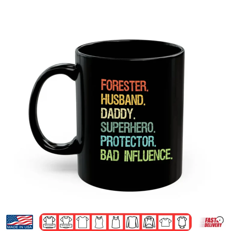 Mug Forester Husband Superhero Protector Personal Identity Shirt
