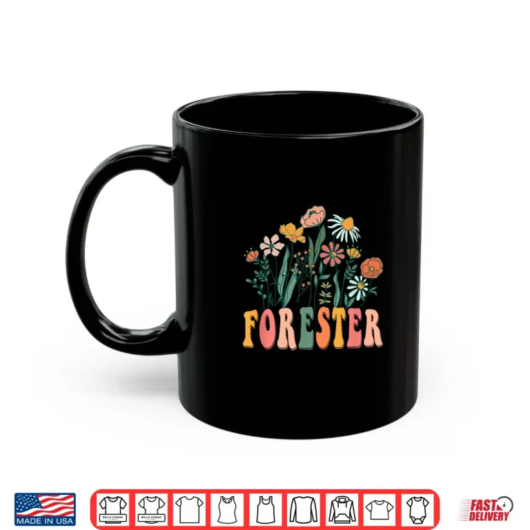 Mug Retro Groovy Floral Wildflower Nature Aesthetic Shirt