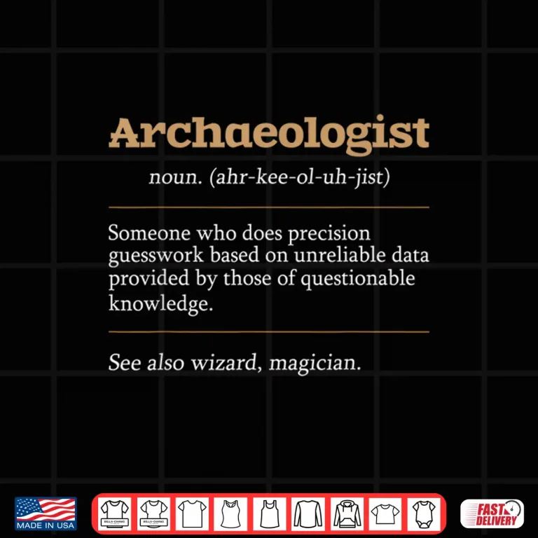 Design Archaeologist Archaeology Professional Minimalist Graphic Design Shirt