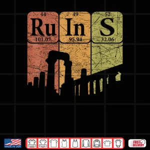 Archaeology Ruins Periodic Table Elements Graphic Shirt 4 Design Archaeology Ruins Periodic Table Elements Graphic Shirt