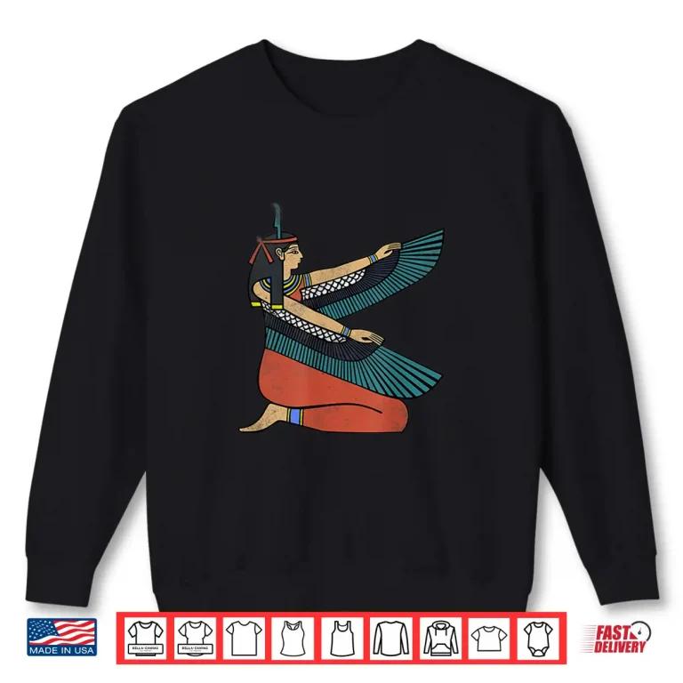 Sweatshirt Egyptian Goddess Maat Love Egypt Historical Graphic Shirt