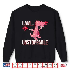 Sweatshirt I Am Unstoppable T Rex Dinosaur Claw Graphic Shirt