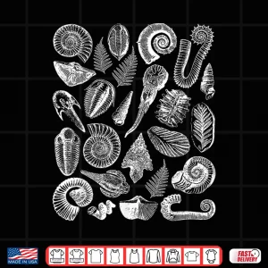 Design Retro Fossil Trilobite Paleontology Science Teacher Shirt