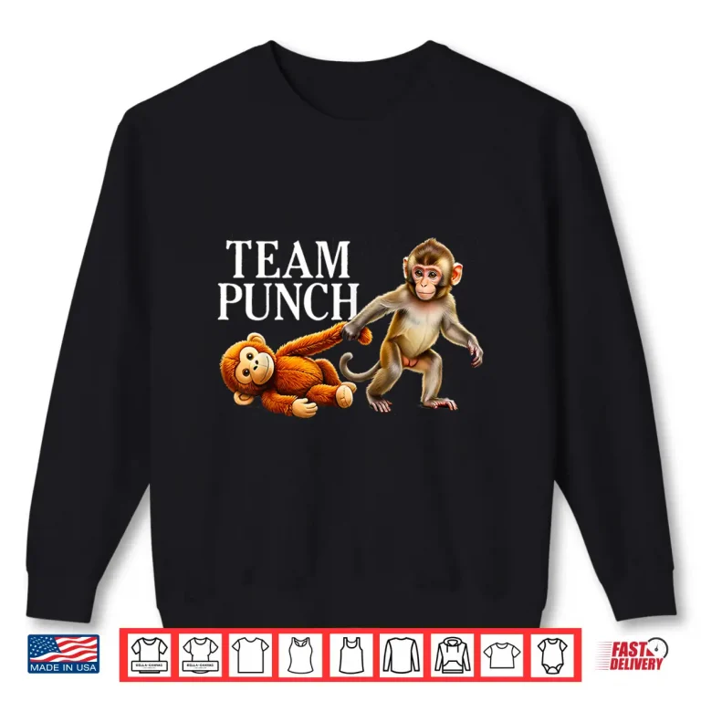 Sweatshirt Baby Monkey Team Punch Little Punch Big Love Shirt