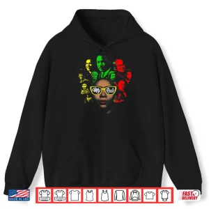 Hoodie Black History Leaders Collage Famous African American Shirt