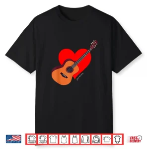 I Love My Guitar Musical Instrument Student Graphic Shirt