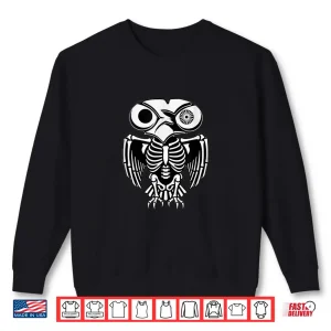 Sweatshirt One Eyed Owl OEO Full Skeleton Gothic Design Shirt