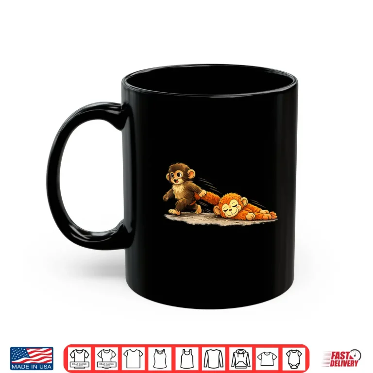 Mug Monkey Punch Baby Graphic Little Punch Big Love Shirt