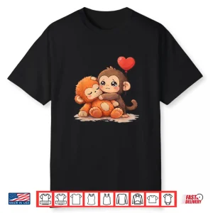 Cute Baby Monkey Punch Sad Little Punch Big Love Shirt