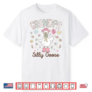 Grandpa Of The Silly Goose Funny Birthday Girl Party Shirt