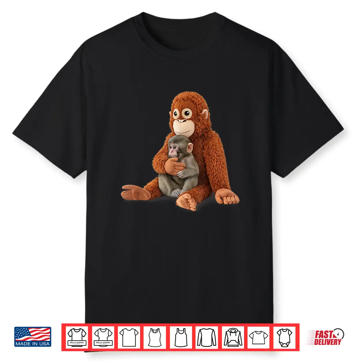 Monkey Punch Baby Graphic Little Punch Big Love Tee Shirt Monkey Punch Baby Graphic Little Punch Big Love Tee Shirt