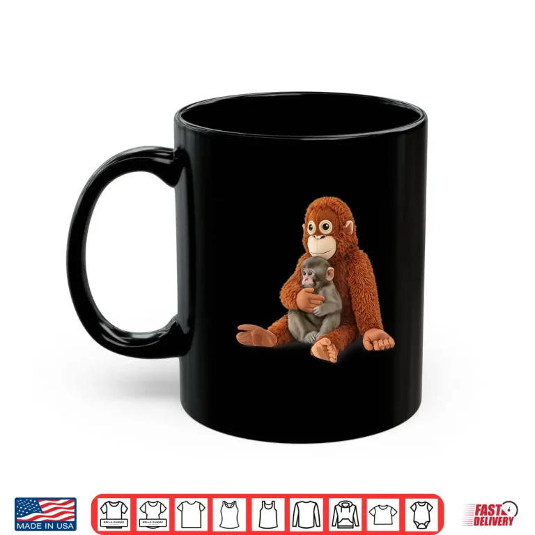 Mug Monkey Punch Baby Graphic Little Punch Big Love Tee Shirt