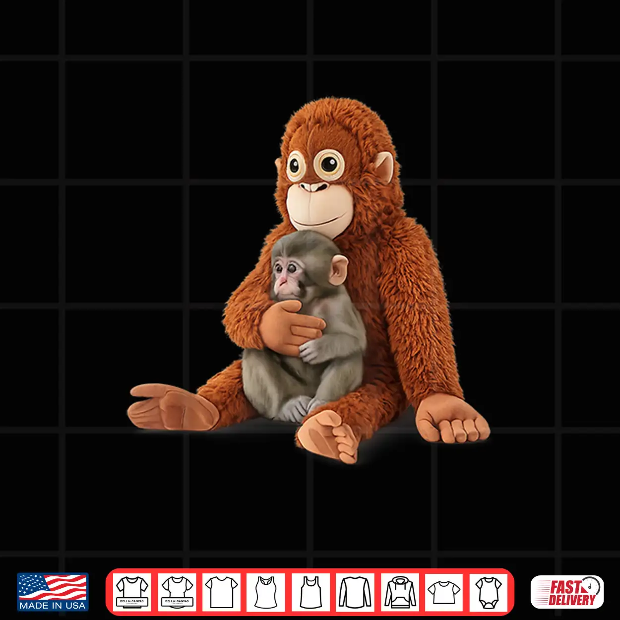 Monkey Punch Baby Graphic Little Punch Big Love Tee Shirt Monkey Punch Baby Graphic Little Punch Big Love Tee Shirt