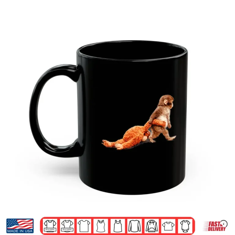 Mug Monkey Punch With Stuffed Clothes For Animal Lovers Shirt