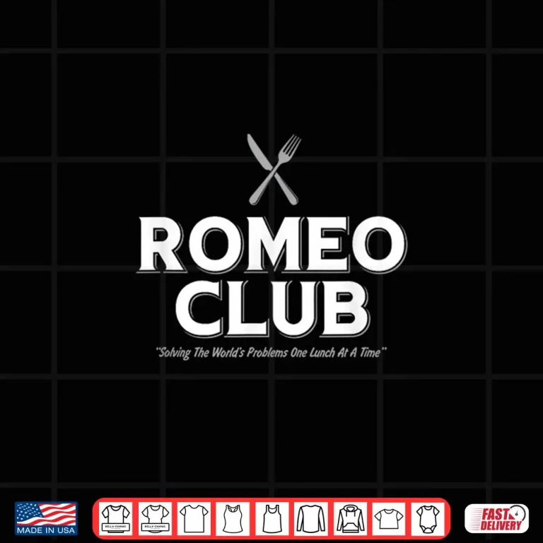 Design Romeo Club Solving The WorldS Problems One Lunch At A Time Shirt