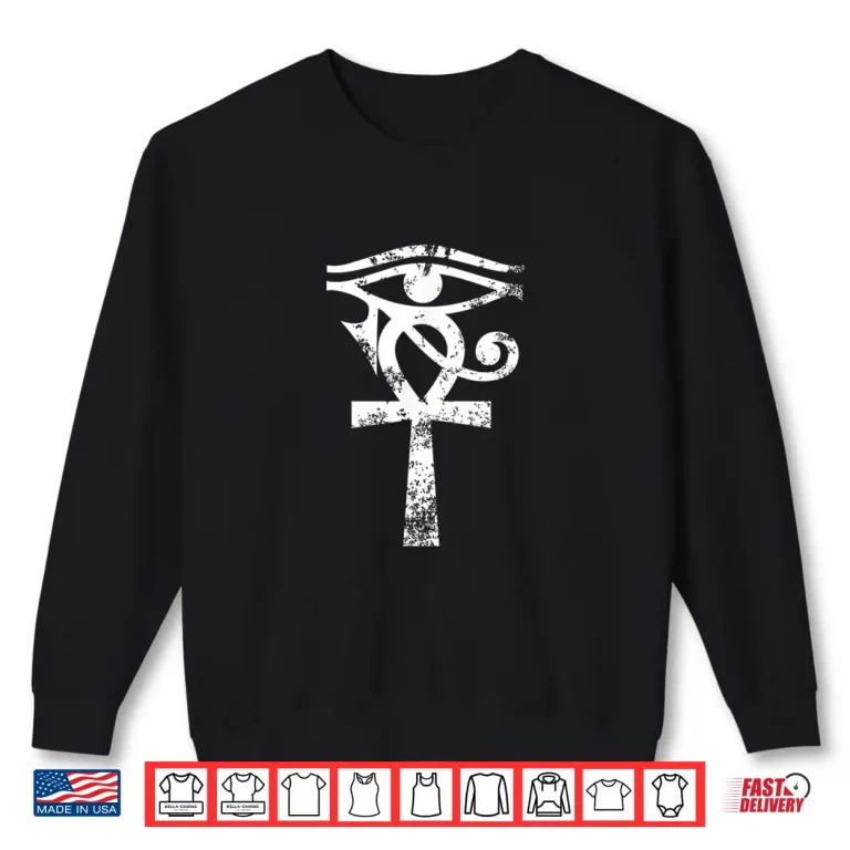 Sweatshirt Ancient Egyptian Horus Eye Ankh Egypt Archaeologist History Shirt