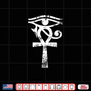 Design Ancient Egyptian Horus Eye Ankh Egypt Archaeologist History Shirt