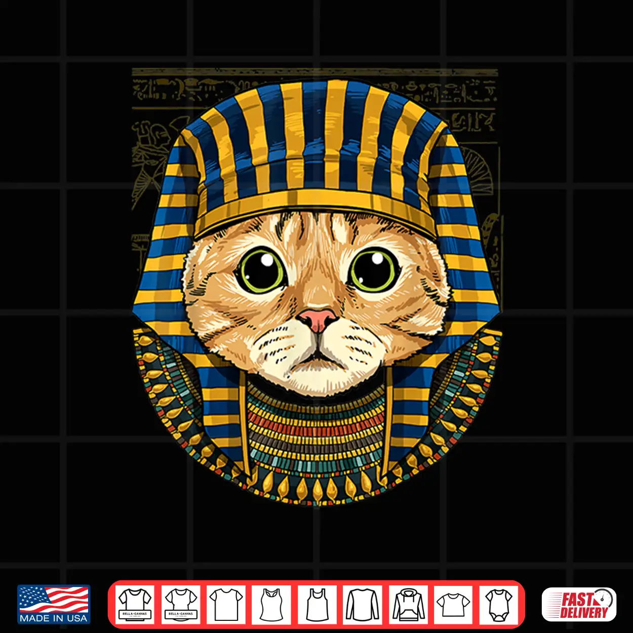 Cat Egyptian Pharaoh Historian Archaeologist Graphic Shirt Cat Egyptian Pharaoh Historian Archaeologist Graphic Shirt