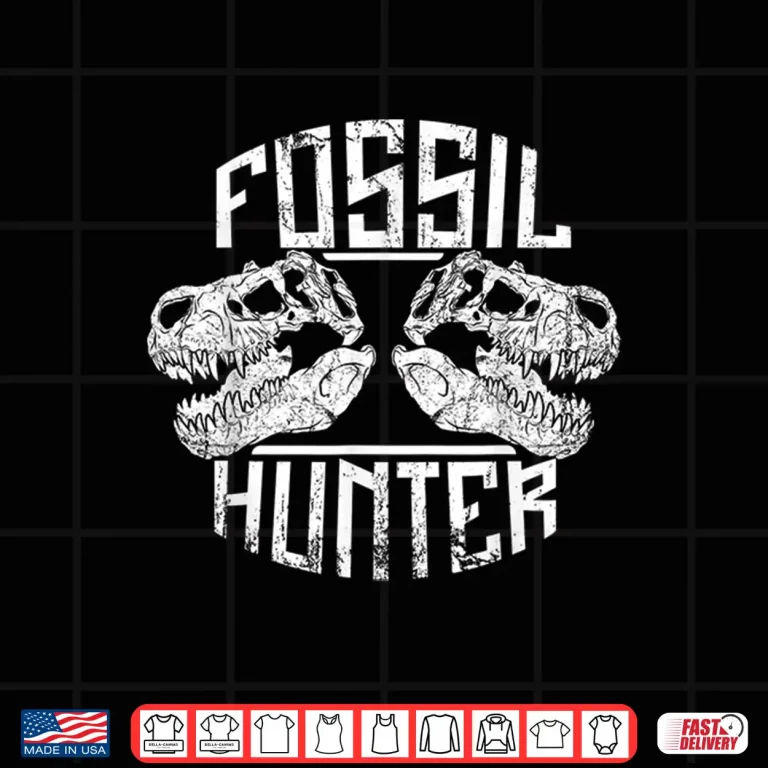 Design Fossil Hunter Dinosaur Bones Archeology Prehistoric Design Shirt