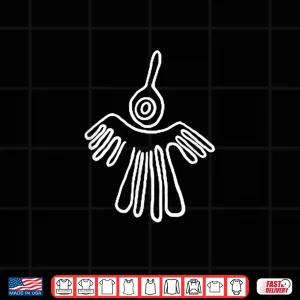 Design Nasca Lines Bird Peru Historical Souvenir Graphic Shirt