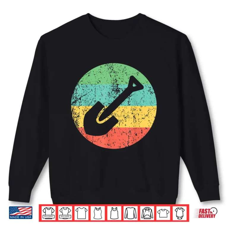 Sweatshirt Archaeologist Vintage Retro Spade Shovel Graphic Shirt 1