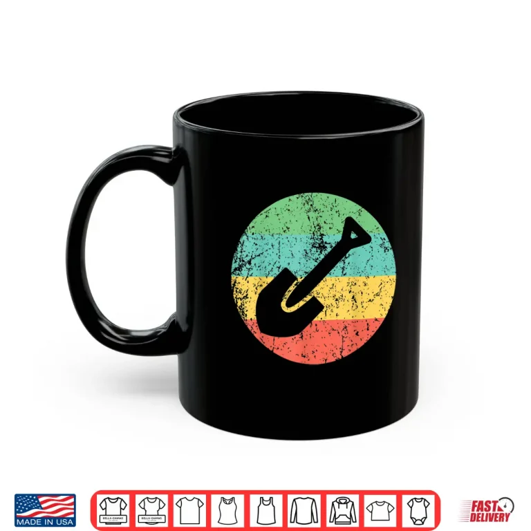 Mug Archaeologist Vintage Retro Spade Shovel Graphic Shirt 1