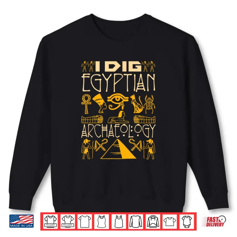 Sweatshirt Egyptian Archaeology Ancient Egypt Pyramid Historical Shirt