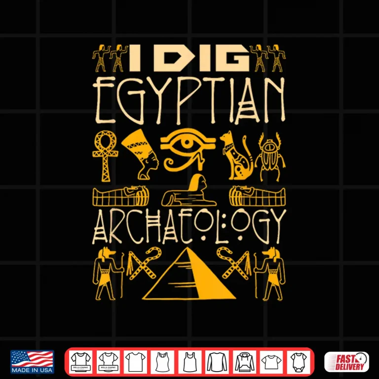 Design Egyptian Archaeology Ancient Egypt Pyramid Historical Shirt 1