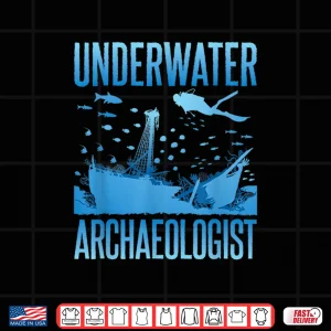Design Underwater Archaeologist Maritime Artifacts Professional Shirt