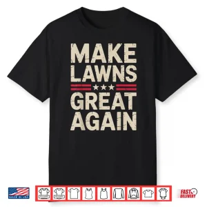 Funny Lawn Mower Art Lawn Mowing Landscaper Graphic Shirt