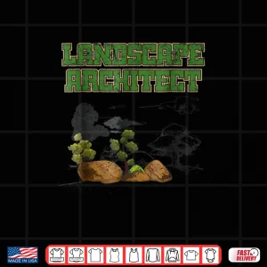 Design Landscape Architect Retro Landscaper Student Career Shirt