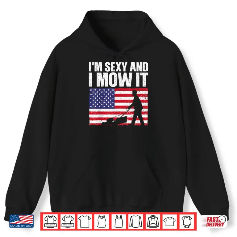 Hoodie Cool Lawn Mower Patriotic Fourth Of July Professional Shirt