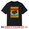 Lawn Mowing Legend Vintage Yard Work Tractor Design Shirt