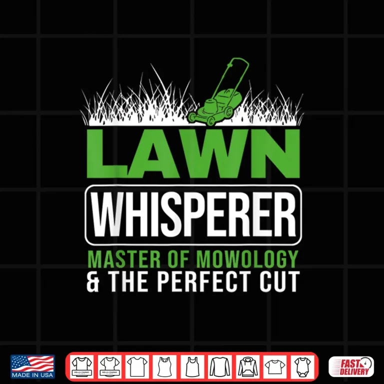 Design Lawn Whisper Groundskeeper Landscaper Professional Gardener Shirt