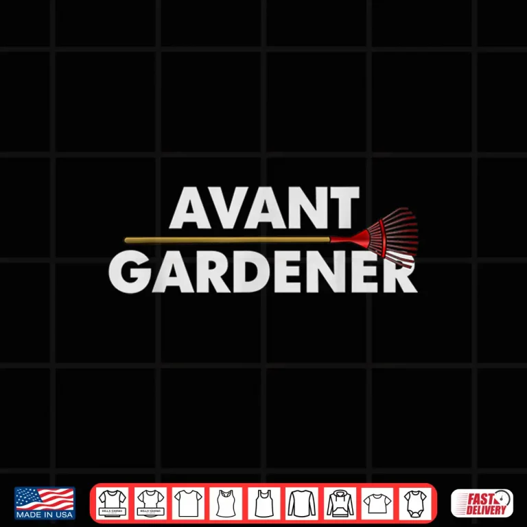 Design Avant Gardener Funny Landscaper Garden Rake Pun Shirt