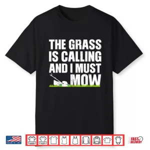 Funny Lawnmower Landscaper Professional Minimalist Design Shirt