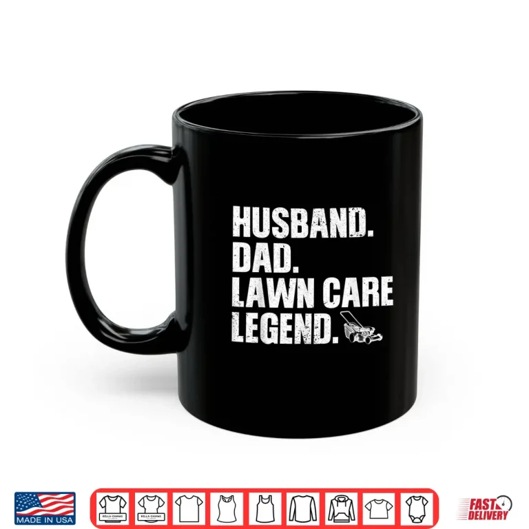 Mug Funny Lawn Care Husband Professional Mowing Tractor Shirt