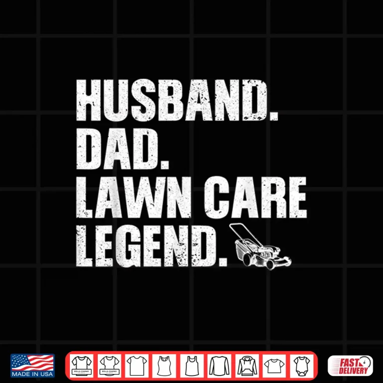 Design Funny Lawn Care Husband Professional Mowing Tractor Shirt