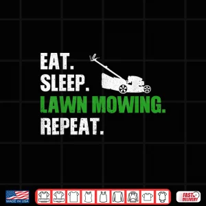 Design Funny Lawn Mowing Design Lawn Mower Landscaper Graphic Shirt