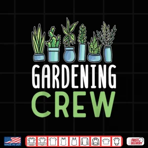 Design Gardening Crew Professional Horticulture Team Graphic Shirt
