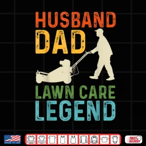 Design Husband Lawn Care Legend Professional Identity Graphic Shirt