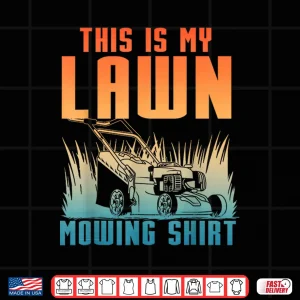 Design Lawn Mowing Art Professional Lawn Care Mower Design Shirt