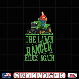 Design Lawn Ranger Rides Again Professional Mower Graphic Shirt