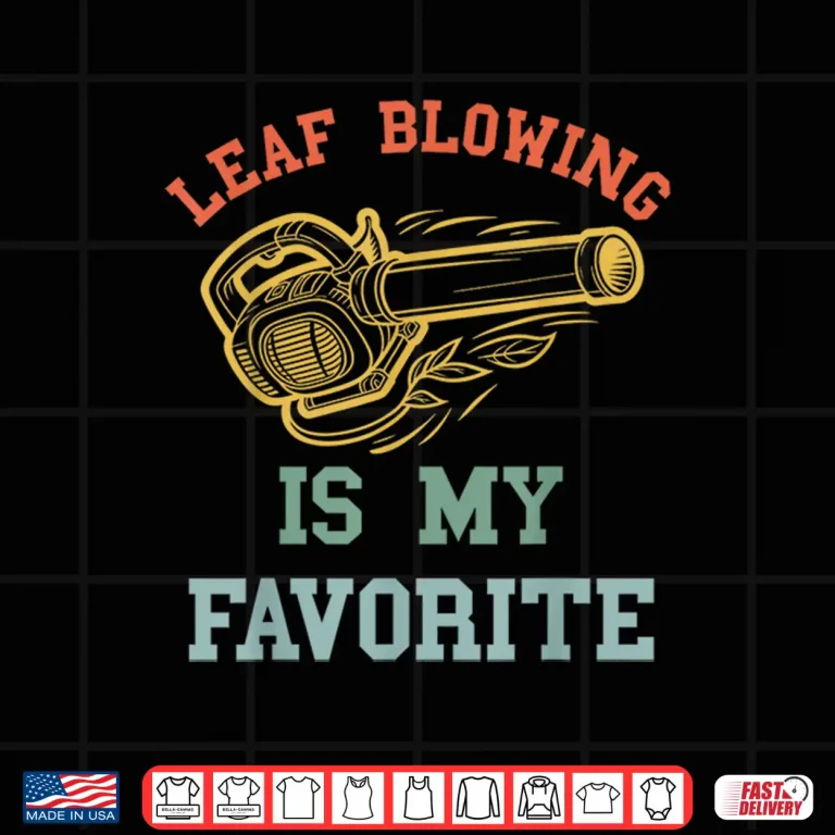 Design Leaf Blower Professional Landscaper Lawn Care Graphic Shirt