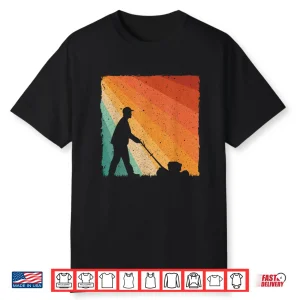 Vintage Landscaper Art Professional Lawn Care Graphic Shirt