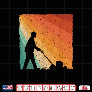 Design Vintage Landscaper Art Professional Lawn Care Graphic Shirt