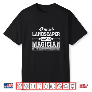 Funny Magician Landscaper Landscaping Professional Mower Shirt